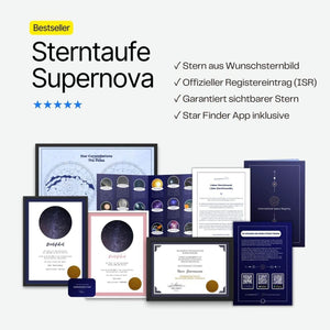 Sterntaufe Supernova - Taufe einen Stern aus einem Wunschsternbild