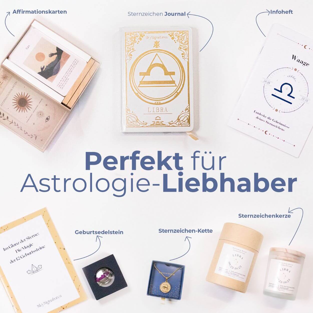Sternzeichenbox Treasures ist das perfekte Geschenk für Astrologie Fans
