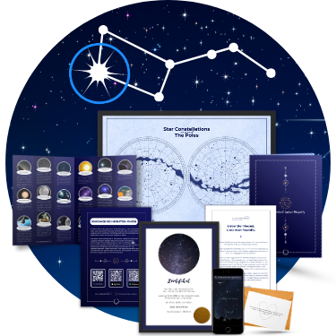 Galaxieregister Sterntaufe Supernova Geschenkset