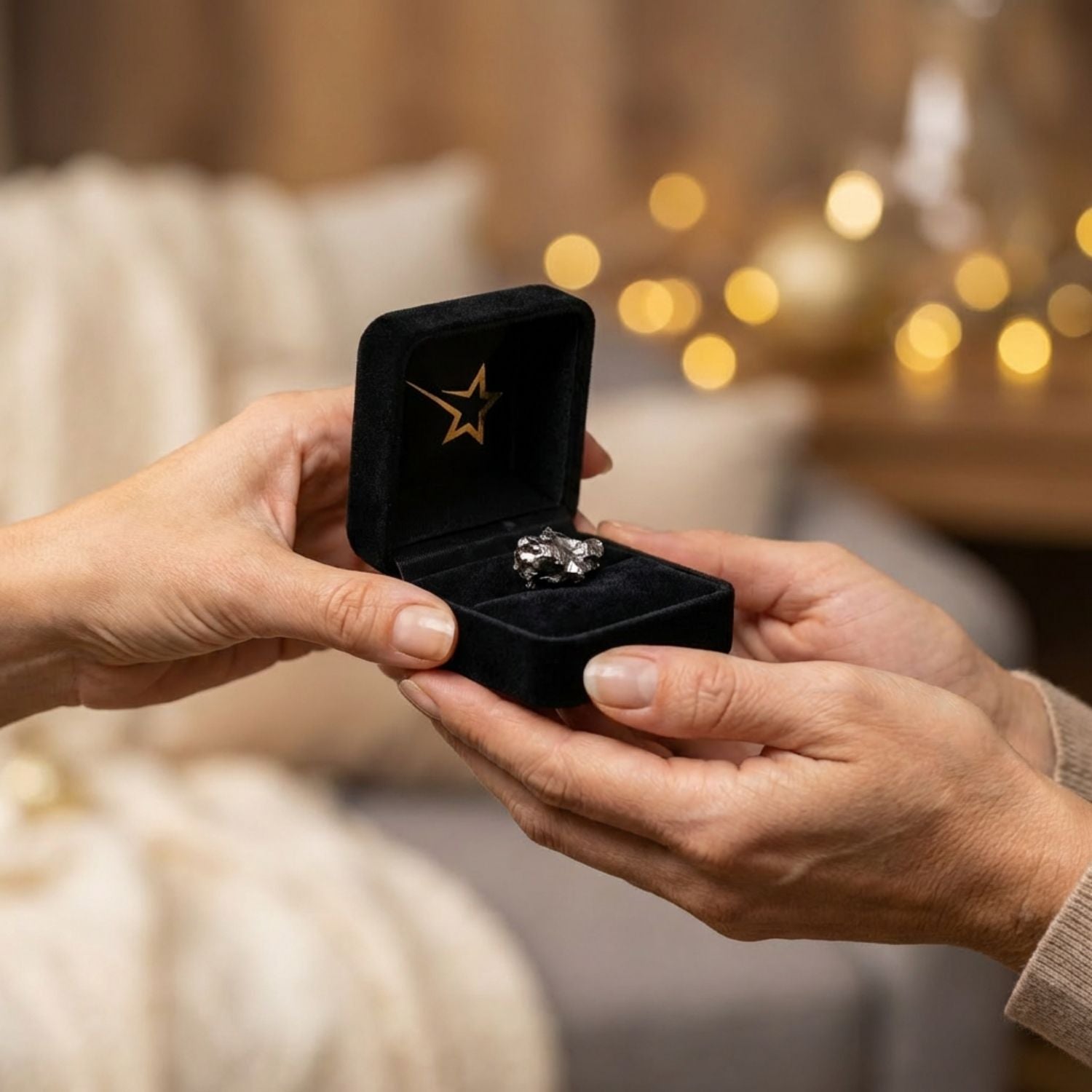 Echter Meteorit mit personalisiertem Zertifikat